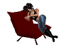 (PD) kissing chair,