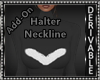 Fur Halter Neckline
