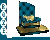 *R*Teal/Gold Throne