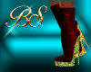 [BS]boots red&&gold