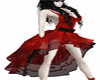 red burlesque dress