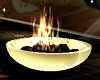 Gold Dish w Fire