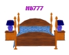 HB777 Cuddle Bed Wood/BL