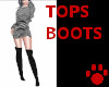 Tops Boots Monotone