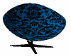 Blue Black Cuddle Chair