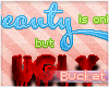 {B}Beauty-Ugly Sticker