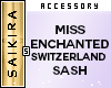 Miss Switzerland Sash