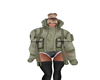 Military Puff Jacket Her