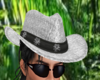 COWBOY HAT SLVR SHAMROCK