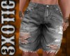 'M' Grey Jean Shorts