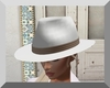 ~ White Fedora Hat