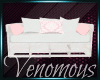 white & pink couch