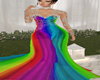BRIGHT RAINBOW GOWN