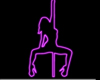 Purple Pole Dance Sign