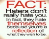Haters Fact Canvas