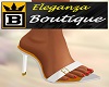 (B) Eleganza White Heels