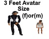 [BD] 3 Feet Avatar Size