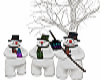 snowmen singing away