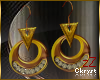 cK Earrings Afro Jewelry