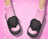 $ Heart slippers b&p