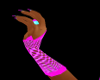 ~C Pink fishnet gloves