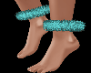 Anklet Fur Turquoise