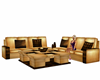 CreamBrown Couch Set 