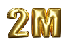 2 Million Gold Balloon