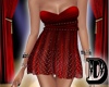 D Red Sparkle Babydoll