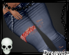 💀 Red Bandana Jeans