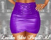 Leather Skirt Purple Rl