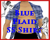 Blue Plaid SS Shirt