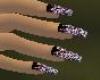 sparkley  purple nails