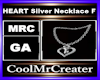 HEART Silver Necklace F