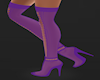 Thigh High Purple Boots
