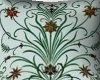Mint green pattern rug