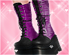Purple Goth Boots