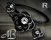 -MB- Black Flower Br R