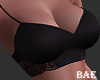 B| Lace Bra + Panty Blk