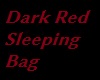 dark red sleeping bag