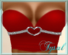 ~T~Heart Shorty Top Red