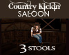 Country Kickin 3 Stools