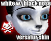 White w/ Black Nose (F)