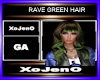 RAVE GREEN HAIR