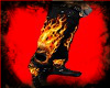 Flaming Skull Pants/Boot