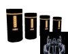 Black & Gold Canisters