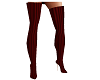 Burgundy thigh boots