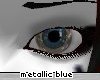 metallic blue eyes
