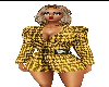 *F70 Golden Plaid Dress