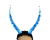 blue demon horns
